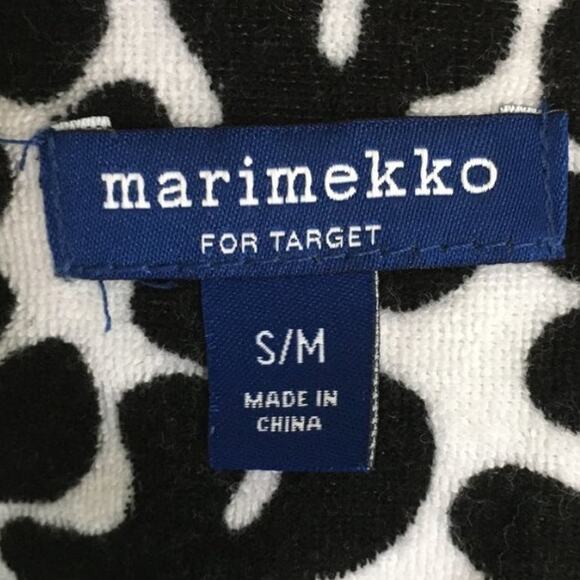 MARIMEKKO Terrycloth Kaftan Cover Up in Paprika print Black White KIDS - Picture 7 of 9